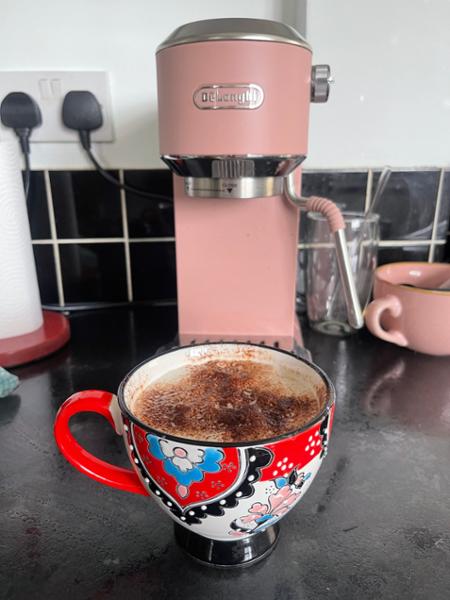 NEW Dedica Duo with Advanced Milk Steam Wand & Cold Brew Option - White