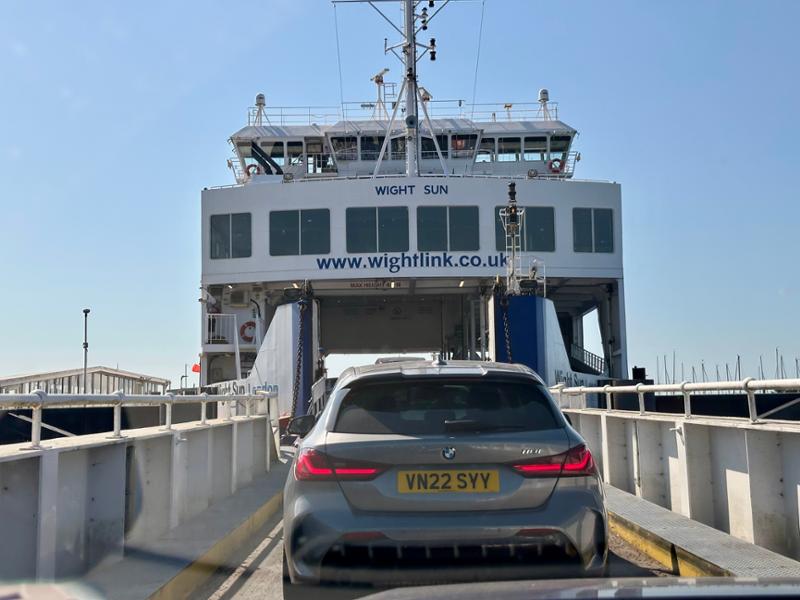 Excellent way to take your car to the IOW