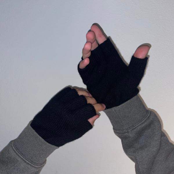 Mens Essential Lambswool Fingerless Glove