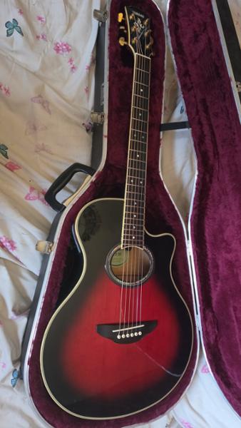 Second Hand Yamaha APX-9C Red Burst Acoustic Guitar 652