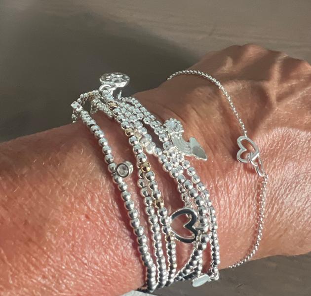 Forever Yours 'Beautiful Bestie' Bracelet in Silver and Gold Plating