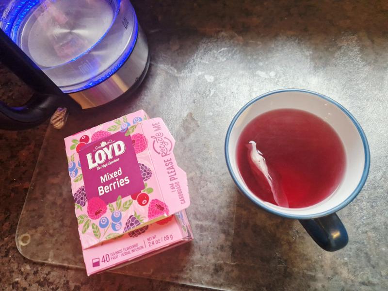 Loyd Mixed Berries Tea Bags | Fruit Infusion Tea | 40 Bags, Caffeine-Free, Rainforest Alliance Certified