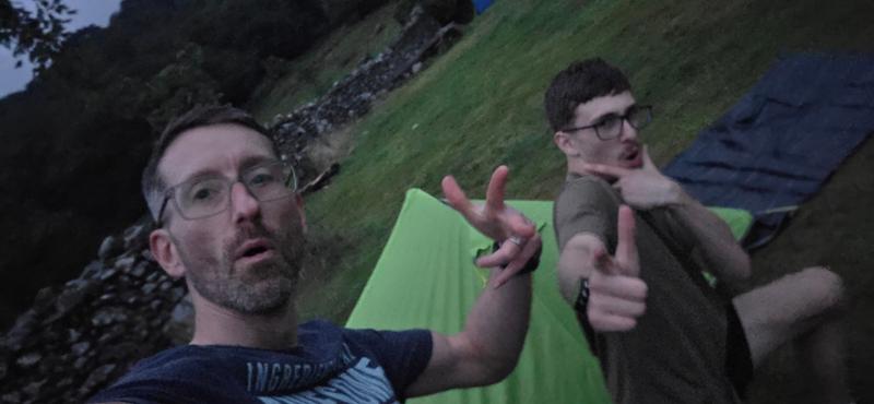 Lovely campsite with good conveniences, right on Watkin path