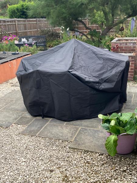 Bosmere Ultimate Protector Round Patio Set Cover 6-8 Seat Charcoal U523C