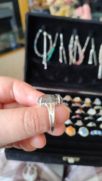 Size R to S 9cts Yooperlite Sterling Silver Ring
