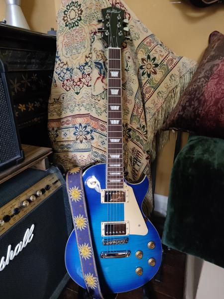 EastCoast GL130 Beginners Electric Guitar in Blue Burst
