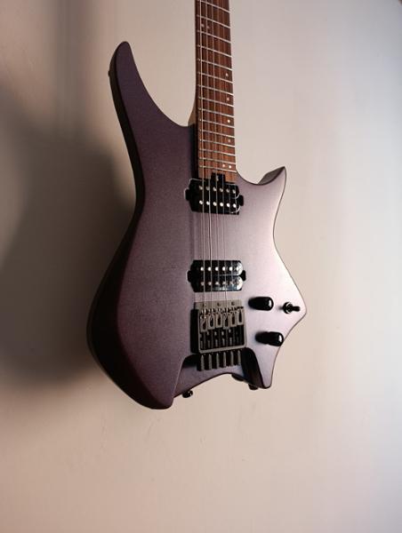 HILS NEXT HN3 Baritone Headless Electric Guitar in Satin Metallic Deep Purple