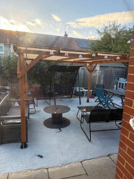 BPS Deluxe Wooden Pergola