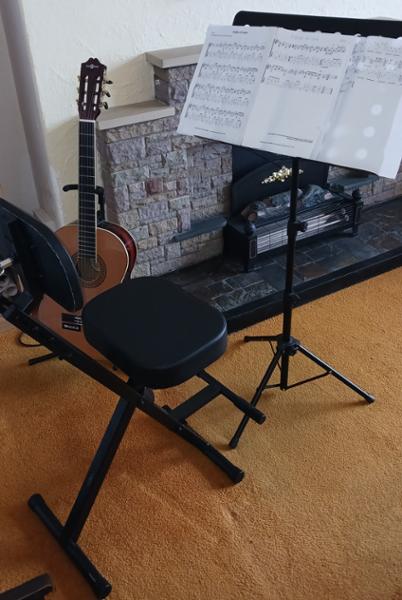 Ordo KB015 Musician Stool with Backrest