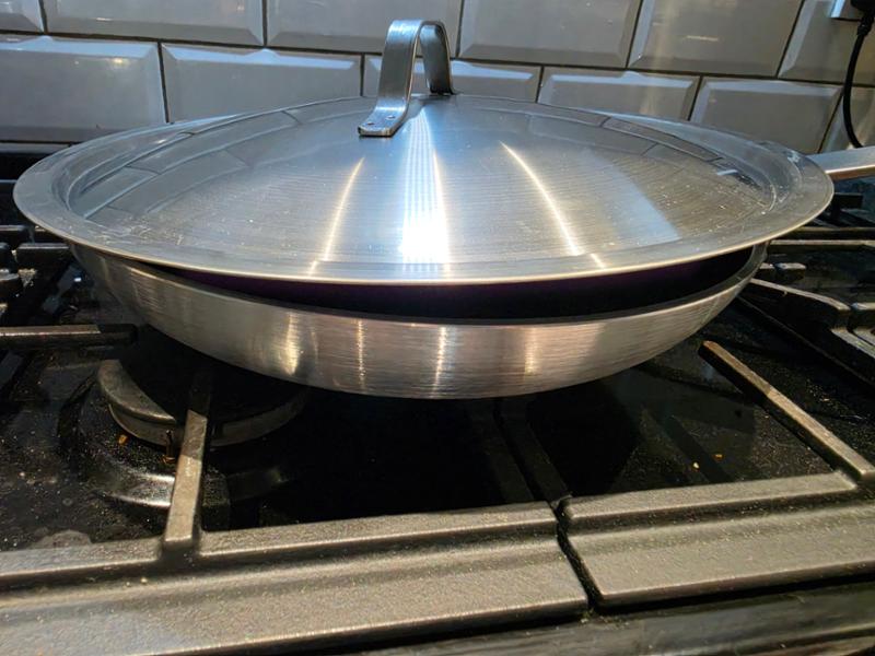 Paderno Series 1000 Stainless Steel Lid with Reinforced Edge 36cm