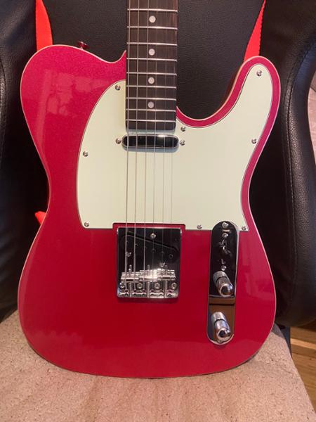 Eastcoast T62 T-Style Electric Guitar in Burgundy Mist Metallic