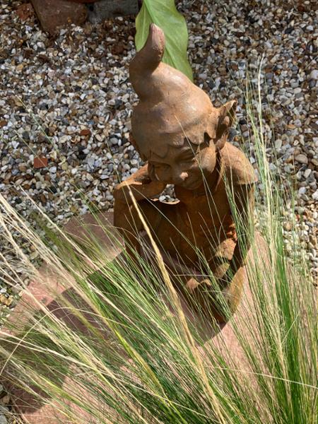 Sitting Pixie Cast Iron Garden Ornament