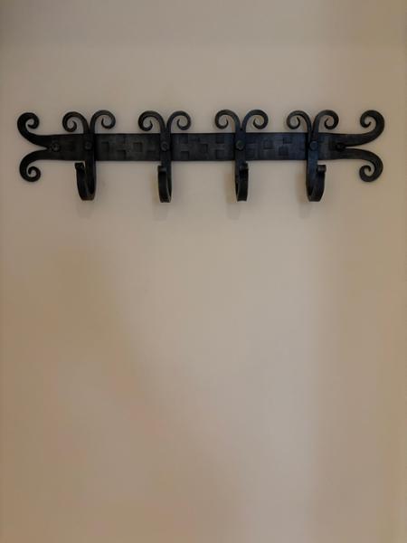 Shawford' Hand Forged Coat Hook Rail