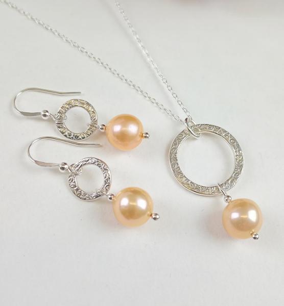 Rare Natural Pink & Papaya Pearl Colour Project - 2 Pearl Strands