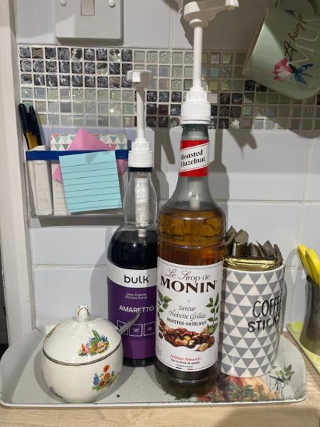 Monin Hazelnut Flavouring Syrup (1 Litre) - Rich, Toasted Nuttiness in Every Pour, 1L, Made in France by Monin since 1912, Food Grade