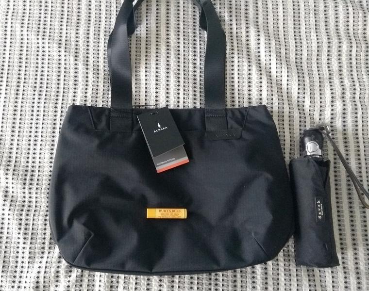 Elements Tote Bag (Small) in Black/Grey Interior