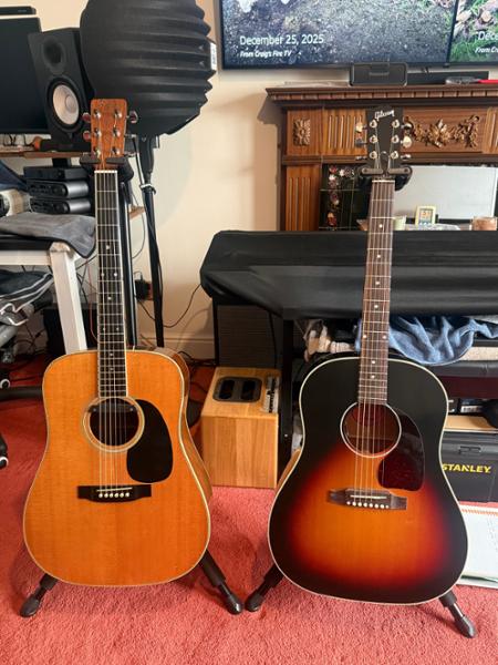 Gibson J-45 Standard Electro Acoustic Guitar in Tri-Burst VOS