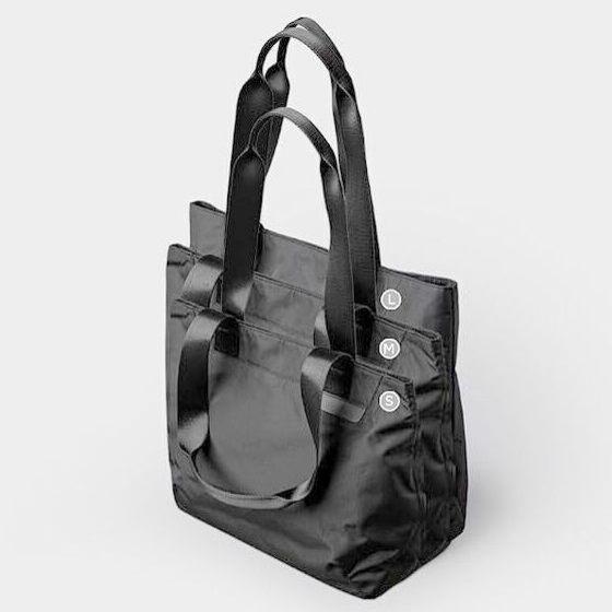 Elements Tote Bag (Medium) in Black/Orange Interior
