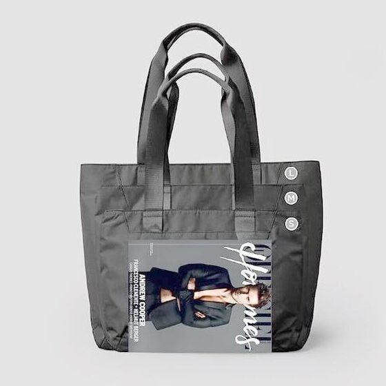 Elements Tote Bag (Medium) in Black/Orange Interior