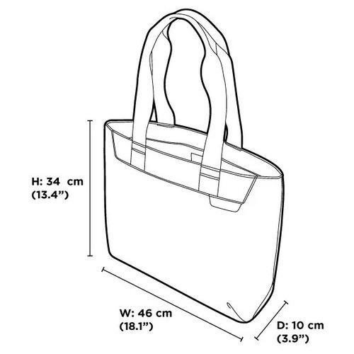 Elements Tote Bag (Medium) in Black/Orange Interior