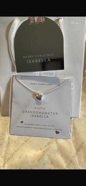 'Granddaughter' A Little Necklace in Silver Plating