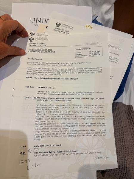 Rail: Istanbul to Paris (IST-CDG) 26