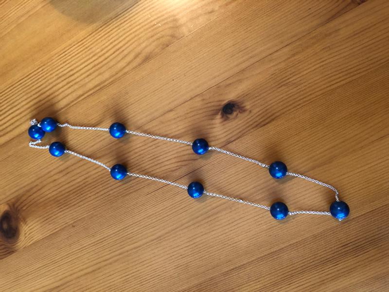 Blue Shell Pearl Rounds, Approx 12mm, 38cm Strand