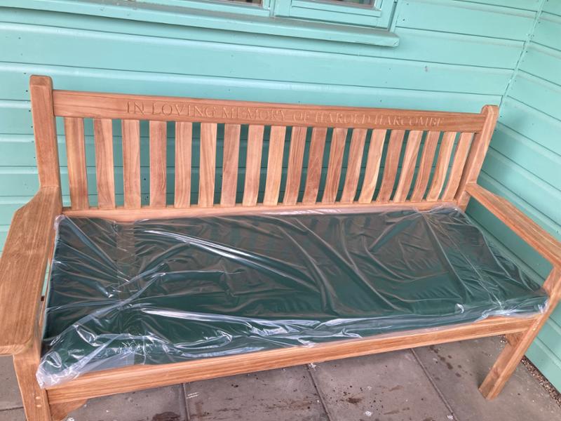 Westminster Flat Arm Teak Bench 3 Seater 1.5m