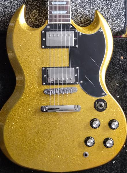EastCoast Limited Edition GS61S Electric Guitar in Midas Sparkle