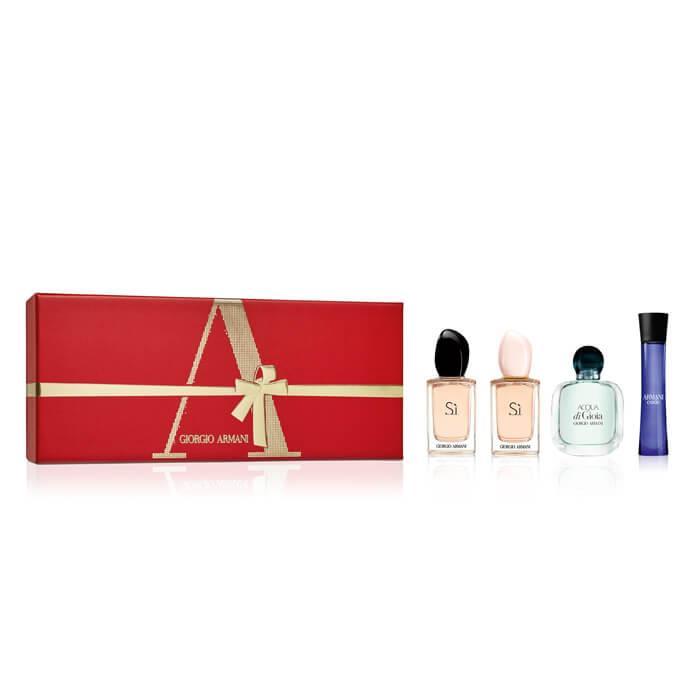 giorgio armani miniature female fragrance gift set