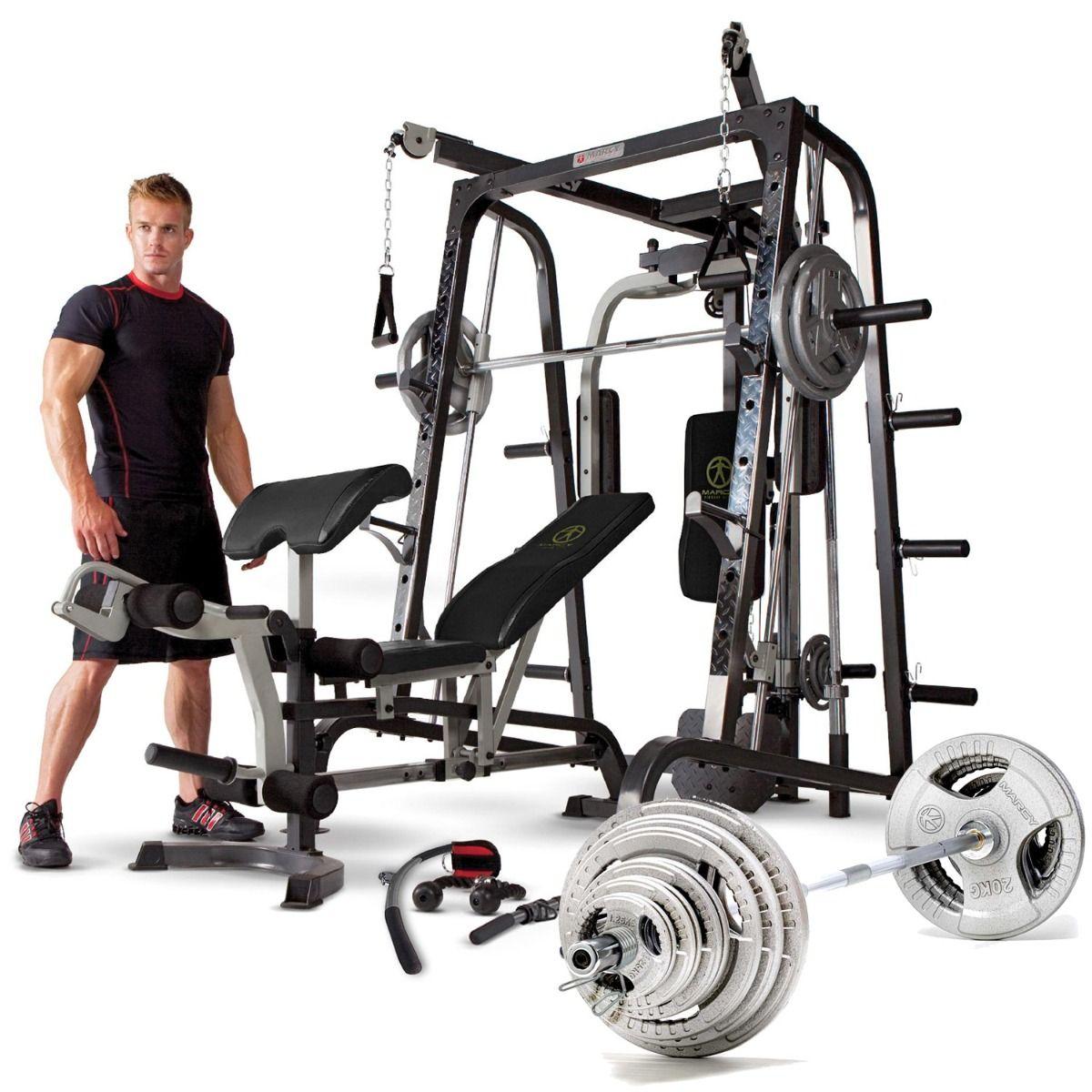 Marcy Md 9010g Diamond Elite Smith Machine With 140kg Weight Set