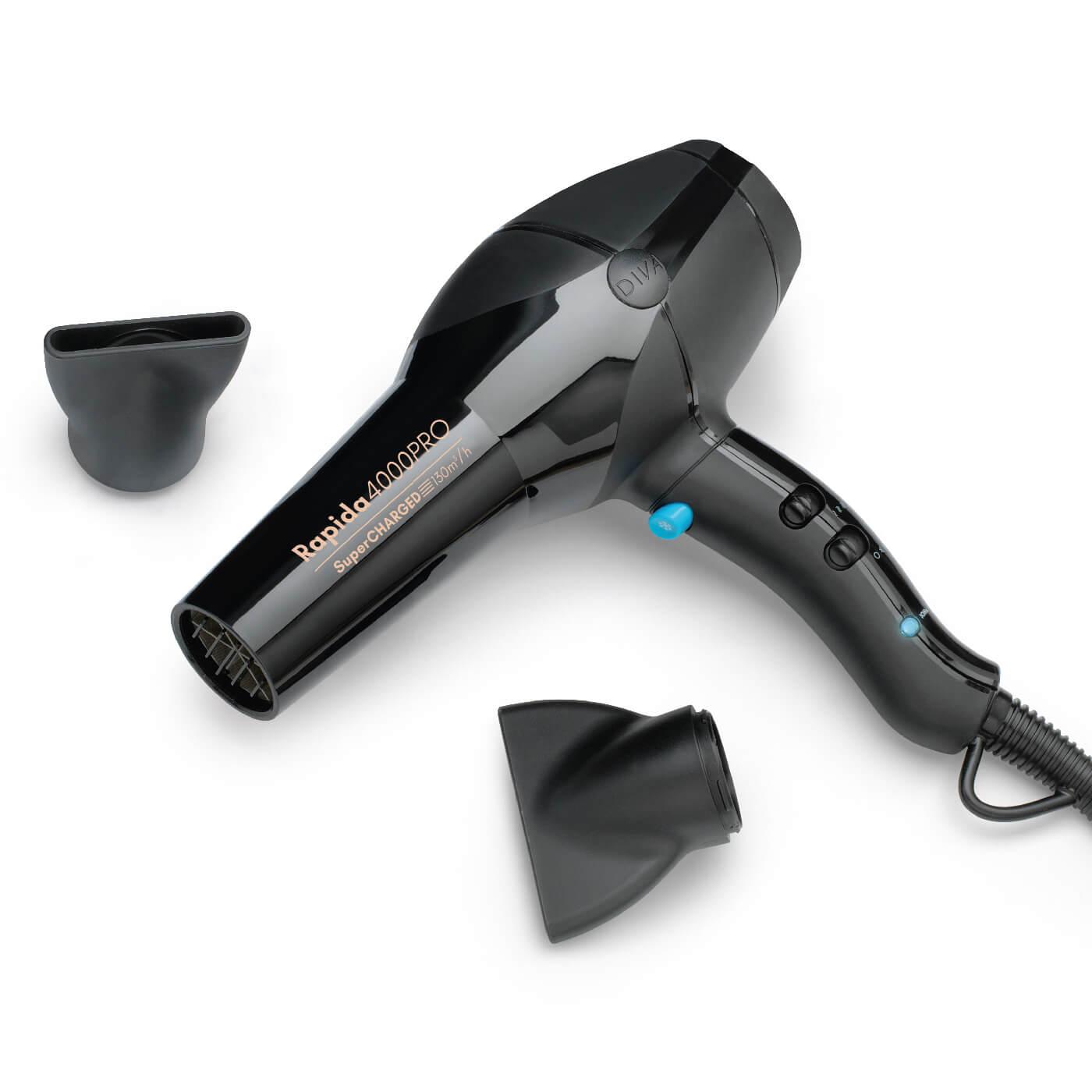 Diva Pro Styling Rapida 4000 Pro Hair Dryer Onyx Apzvalgos