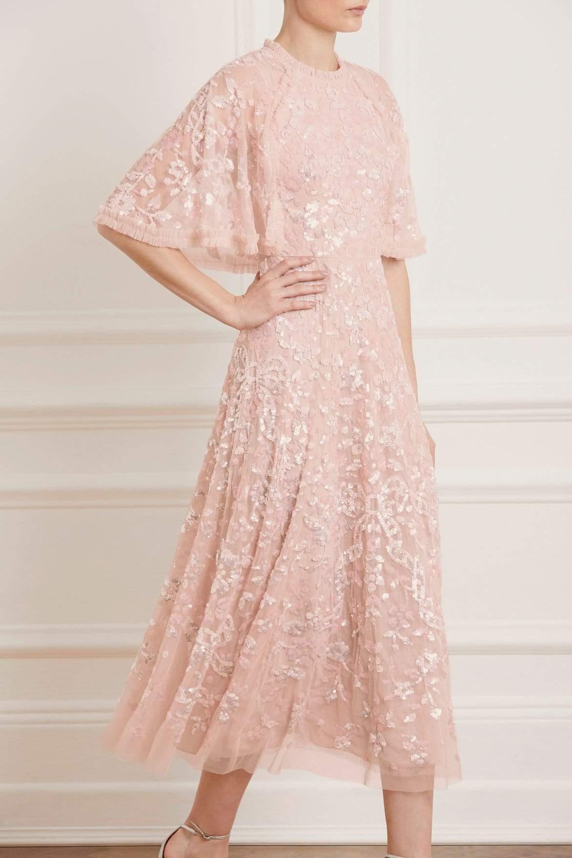 needle & thread delphine sequin ballerina dress Sequin Dandelion Ruffle Ballerina Dress