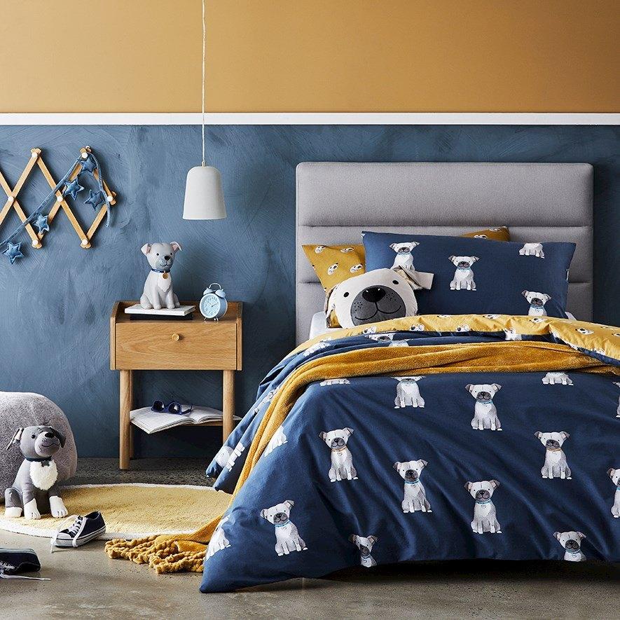 adairs navy quilt cover