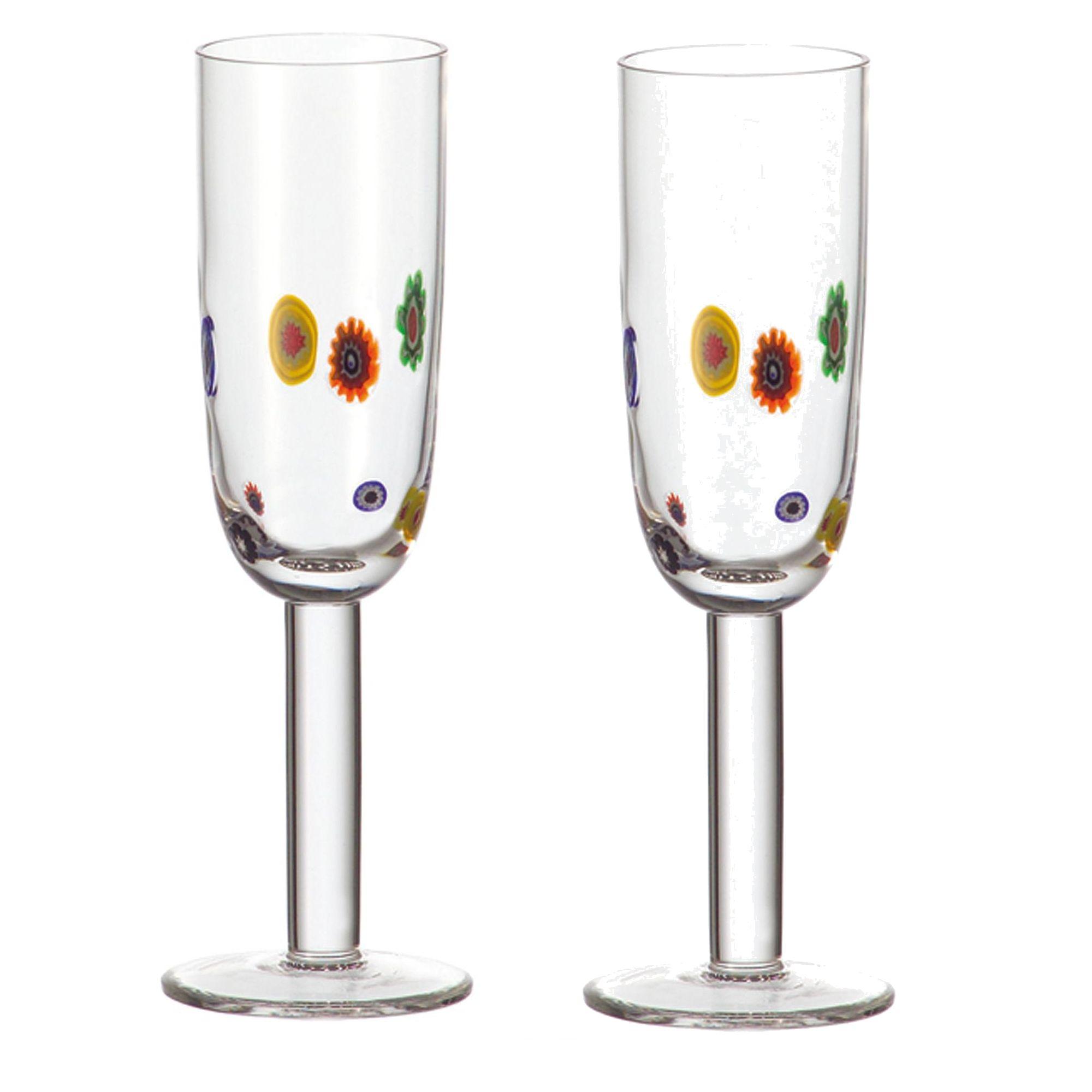 Leonardo Millefiori Champagne Flutes Set of 2 Reviews | Purple Holly Limited Reviews