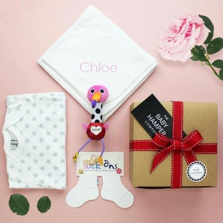 personalised baby girl hampers