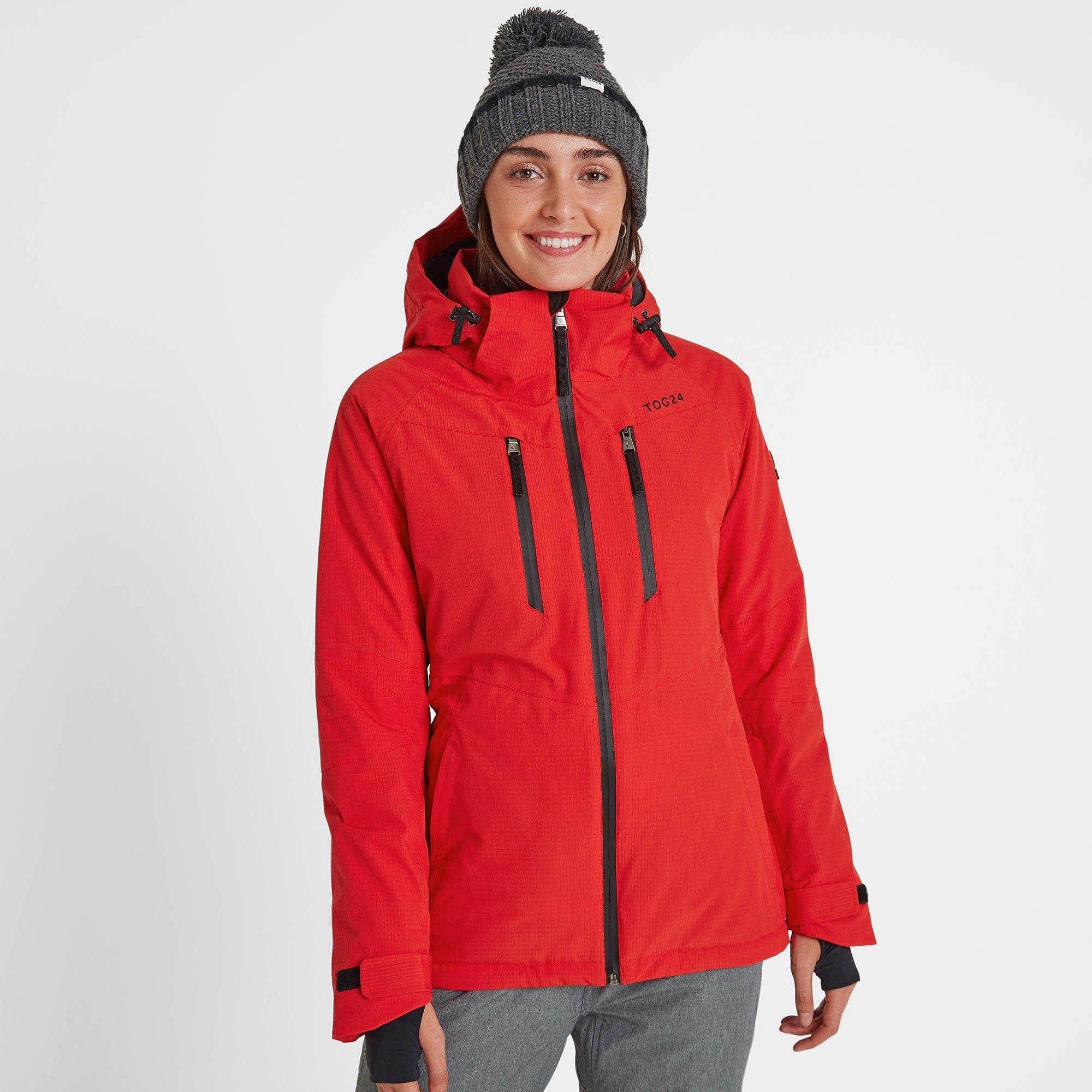 Riley Womens Waterproof Down Fill Ski Jacket Rouge Red Reviews