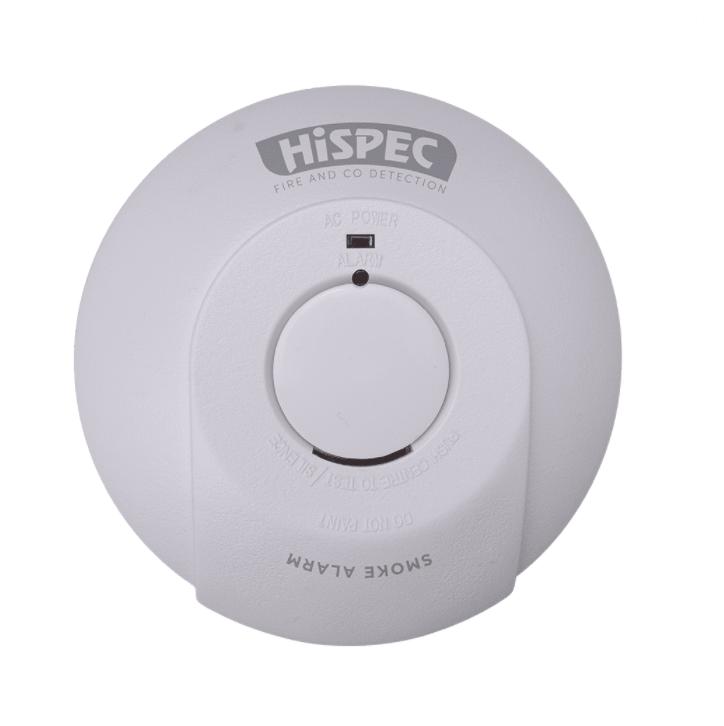 HiSpec Mains Powered Interlinkable Home Security Safety Fire Heat Alarm Detector 