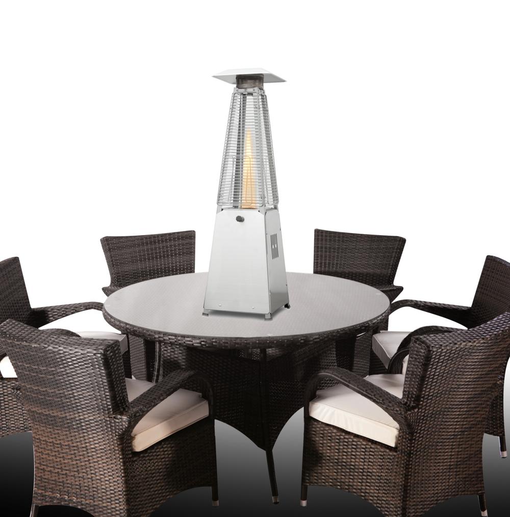 4KW Paros Table Top Gas Patio Heater by Firefly Paros Gas Heater Cover